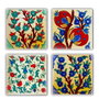 Hermia Posavasos de Piedra Natural Multicolor (4 Piezas)